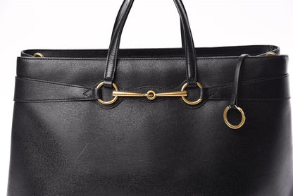 Gucci Textured Calfskin Large Bright Bit Tote Black 8 of 16