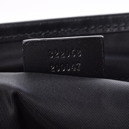 Gucci GG Supreme Monogram Flap Messenger Bag Black Grey 7 of 7