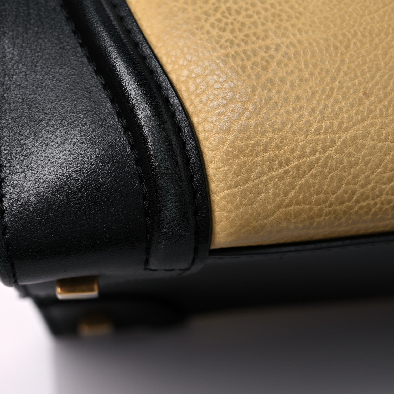 Celine Velluto Calfskin Tri-Color Mini Luggage Vanilla 20 of 37