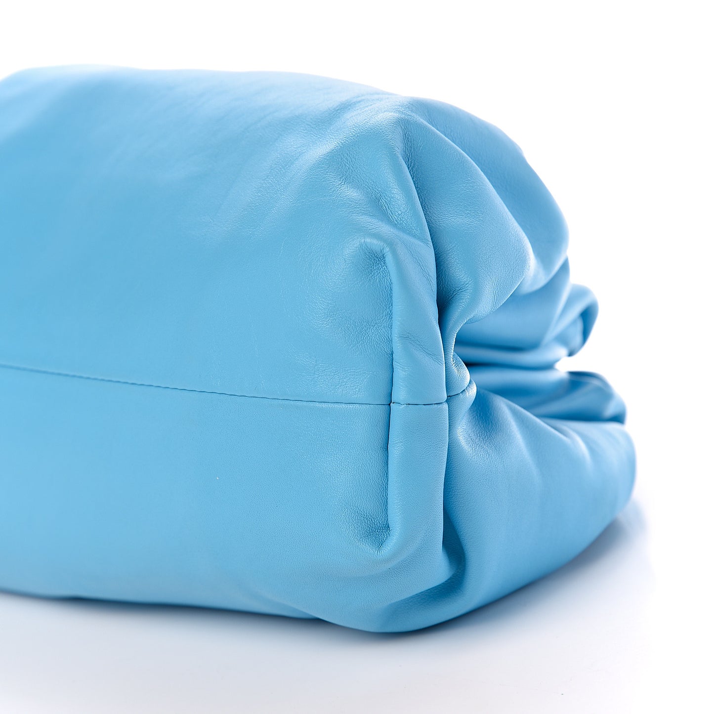 Smooth Butter Calf The Pouch Oversized Clutch Sky Blue