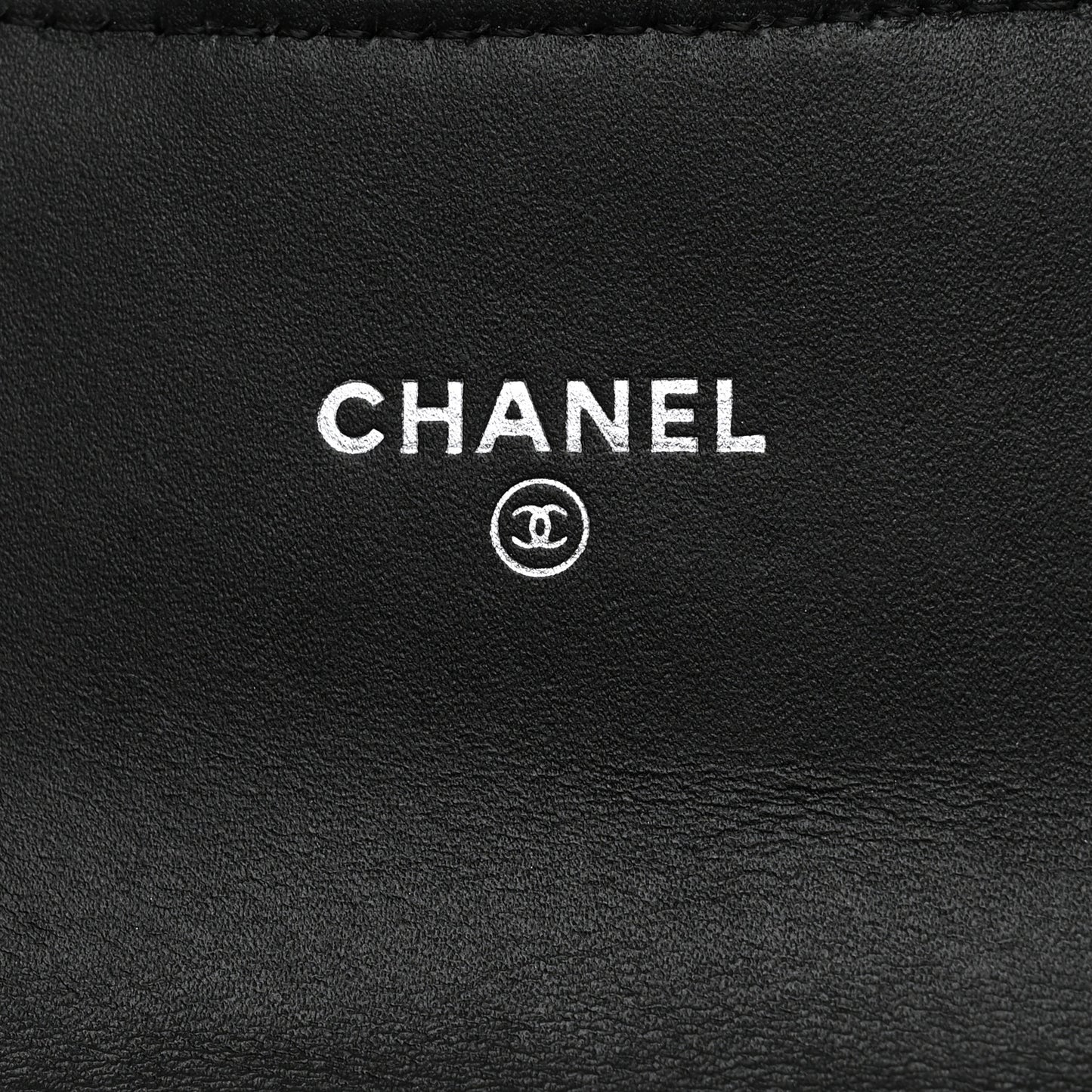 Patent Calfskin Quilted Small Flap Wallet Black