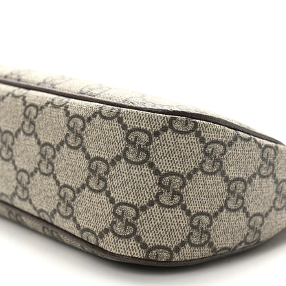 Gucci GG Supreme Monogram Textured Dollar Calfskin Web Small Ophidia GG Handbag Beige Ebony New Acero 8 of 8