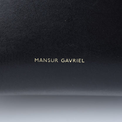 Mansur Gavriel Vegetable Tanned Calfskin Mini Bucket Bag Black Flamma 6 of 13
