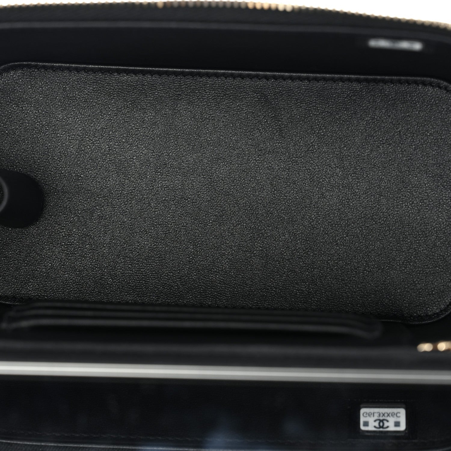 Chanel Lambskin Quilted Small Top Handle Vanity Case With Chain Black 5 of 11