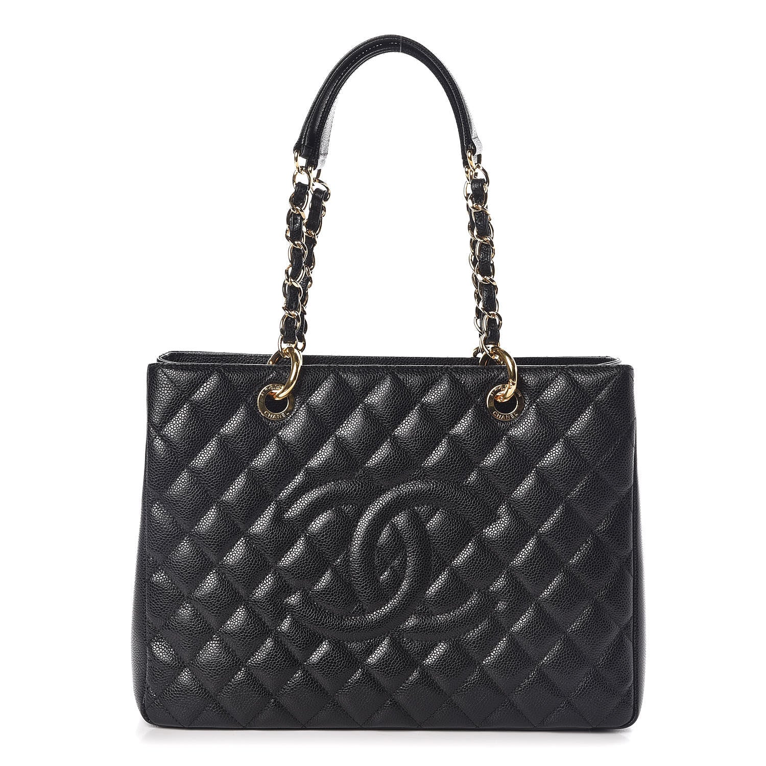 Chanel Caviar Quilted Grand Shopping Tote GST Black 1 of 10