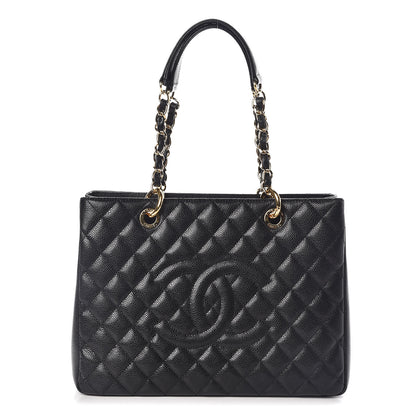 Chanel Caviar Quilted Grand Shopping Tote GST Black 1 of 10