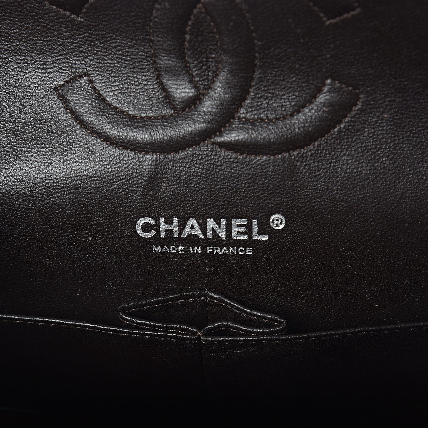 Chanel Caviar Quilted Medium Double Flap Dark Brown 5 of 8