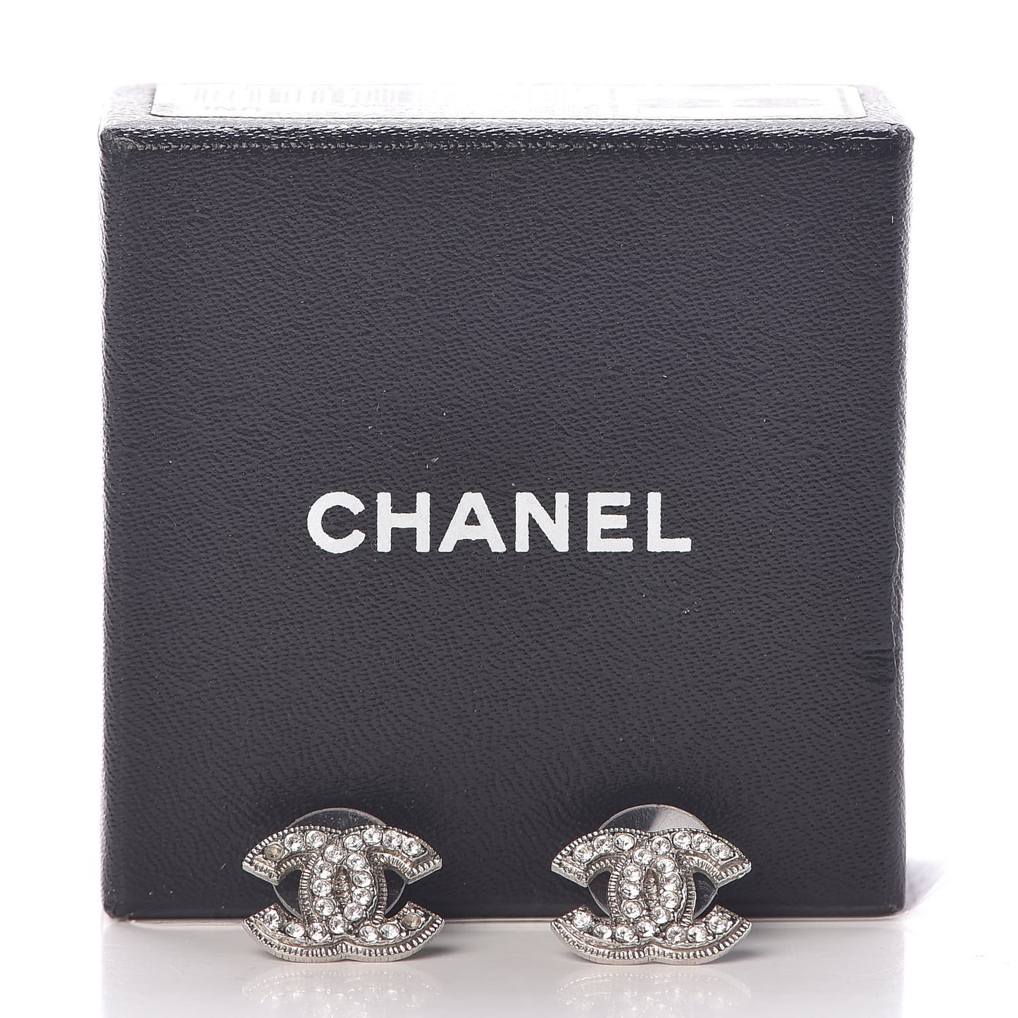 Crystal CC Earrings Silver