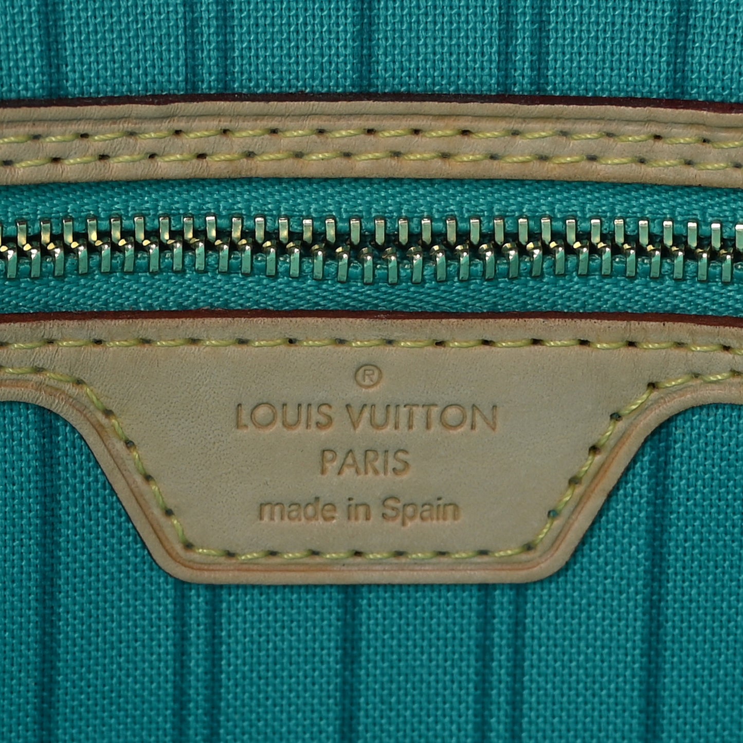 Monogram V Neverfull MM Turquoise