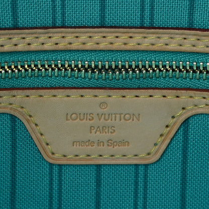 Louis Vuitton Monogram V Neverfull MM Turquoise 7 of 10