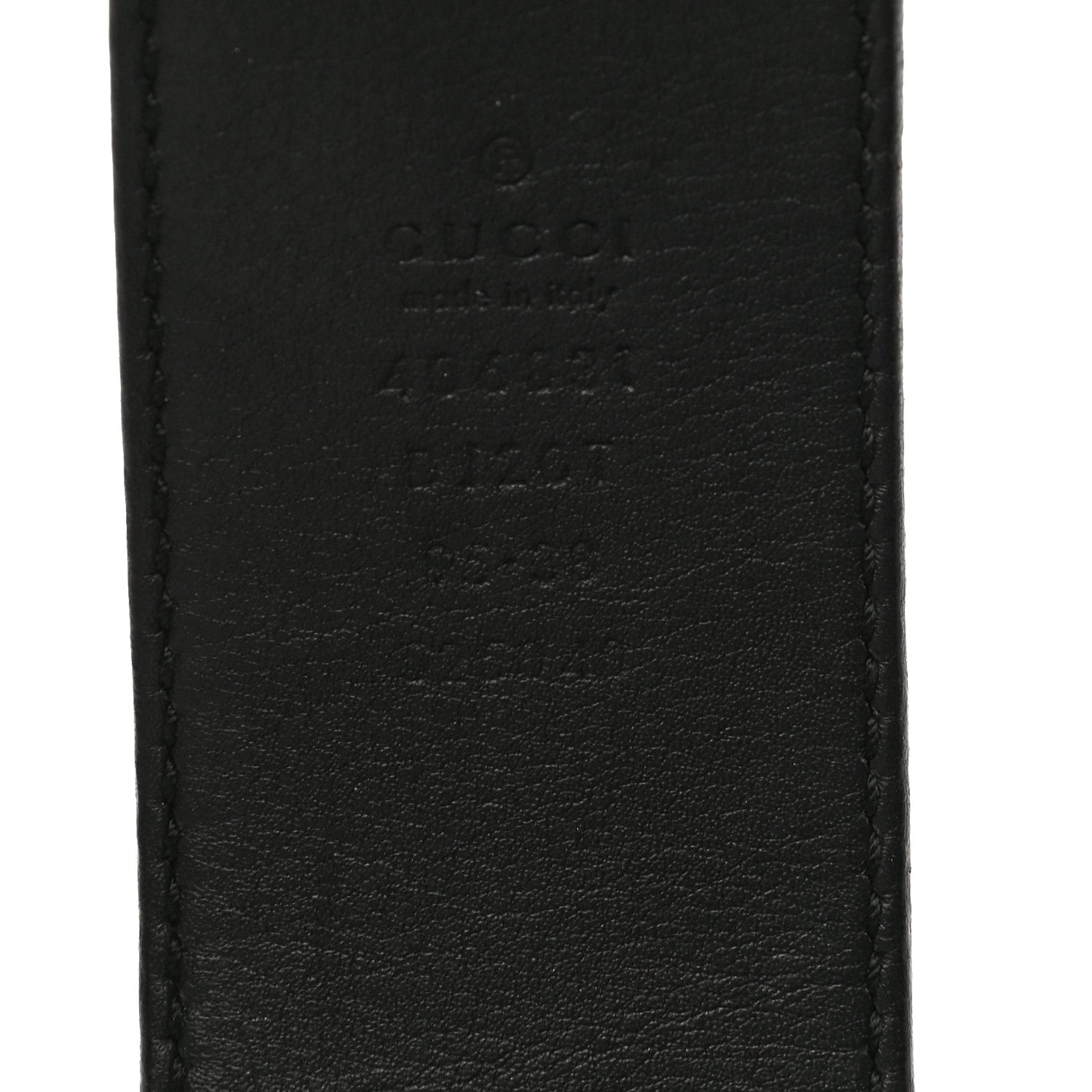 Gucci Textured Calfskin Double G 40mm Belt 95 38 Black 4 of 11