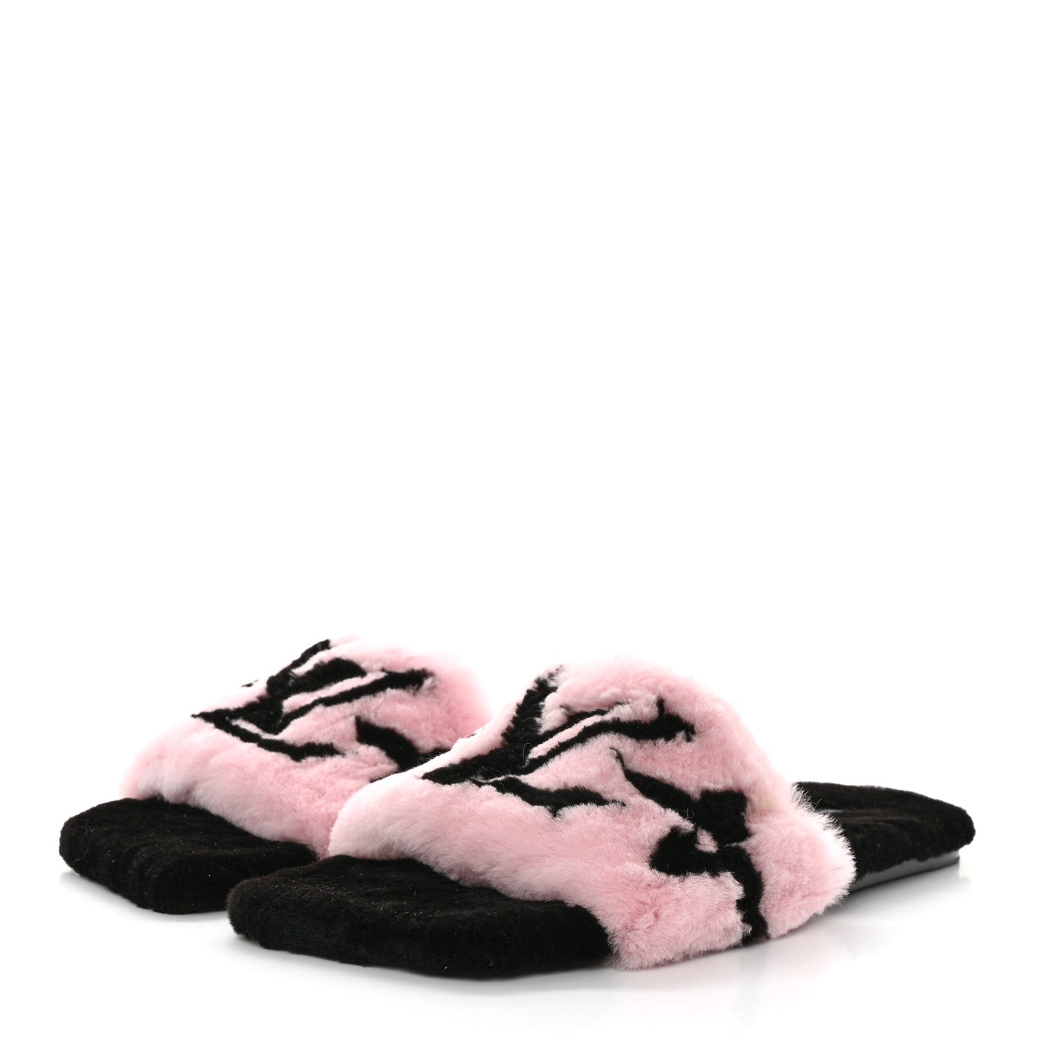 Louis Vuitton Fur Mink Fay Flat Mules 41 Pink 3 of 8