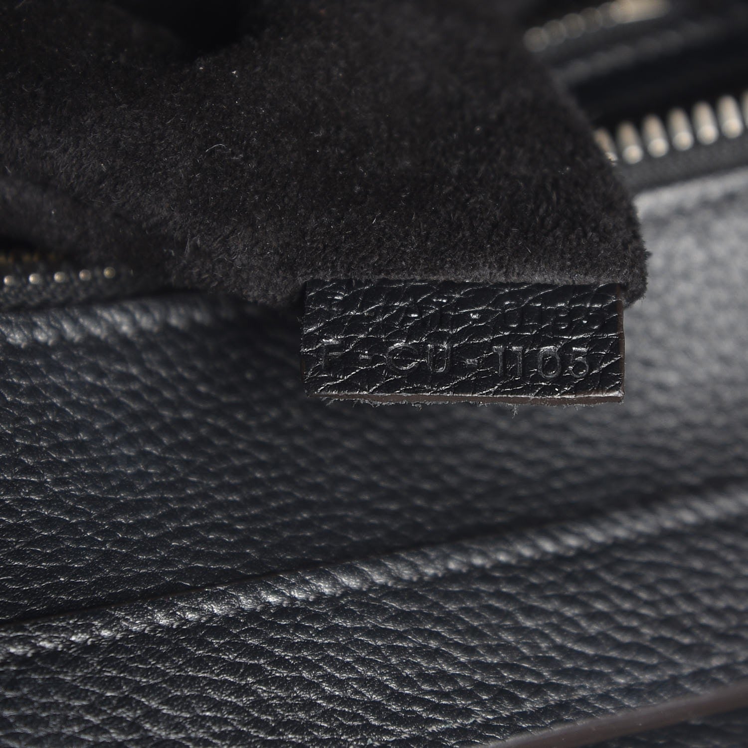 Celine Drummed Calfskin Micro Luggage Black 7 of 8