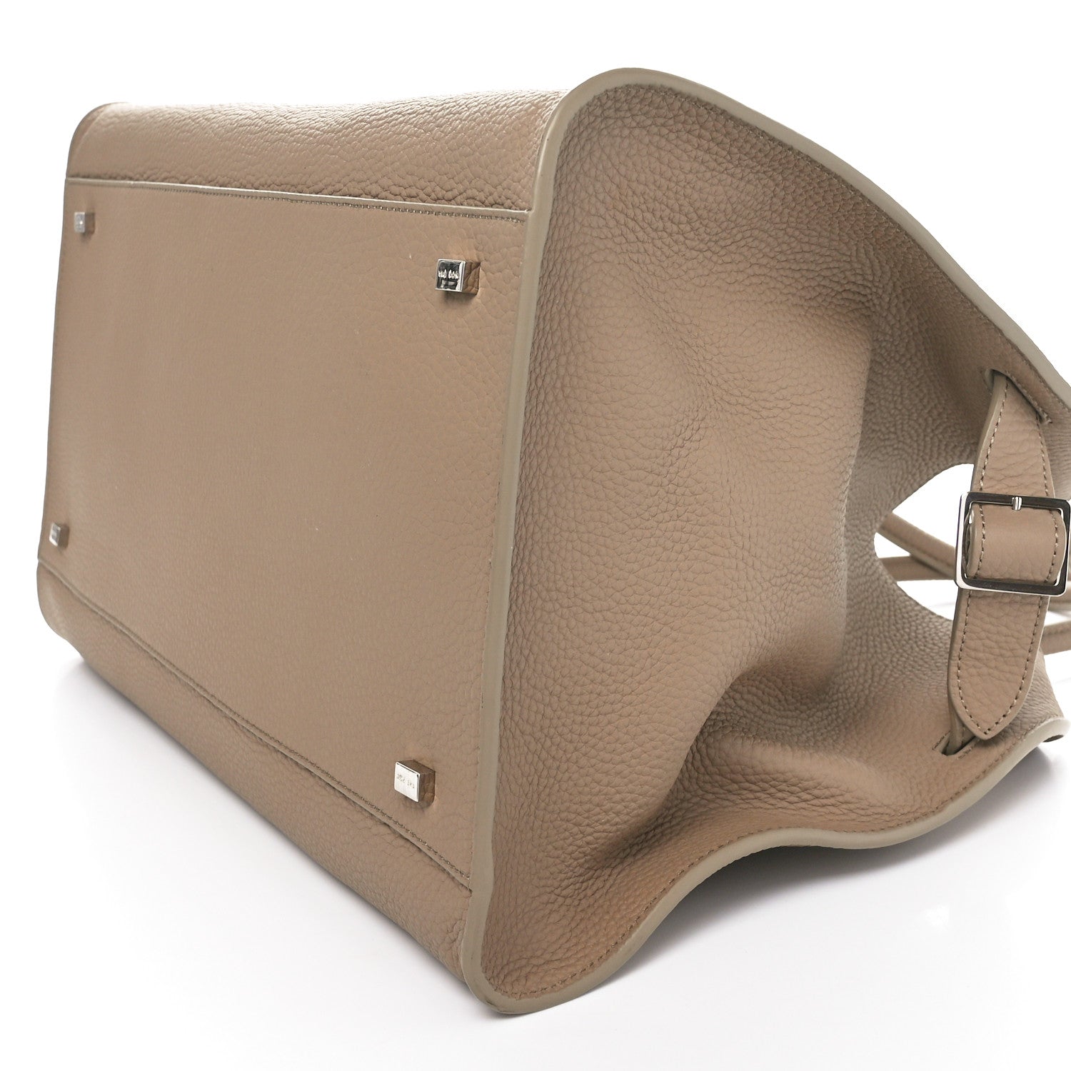 The Row Matte Grained Calfskin Soft Margaux 15 Dark Taupe 8 of 9