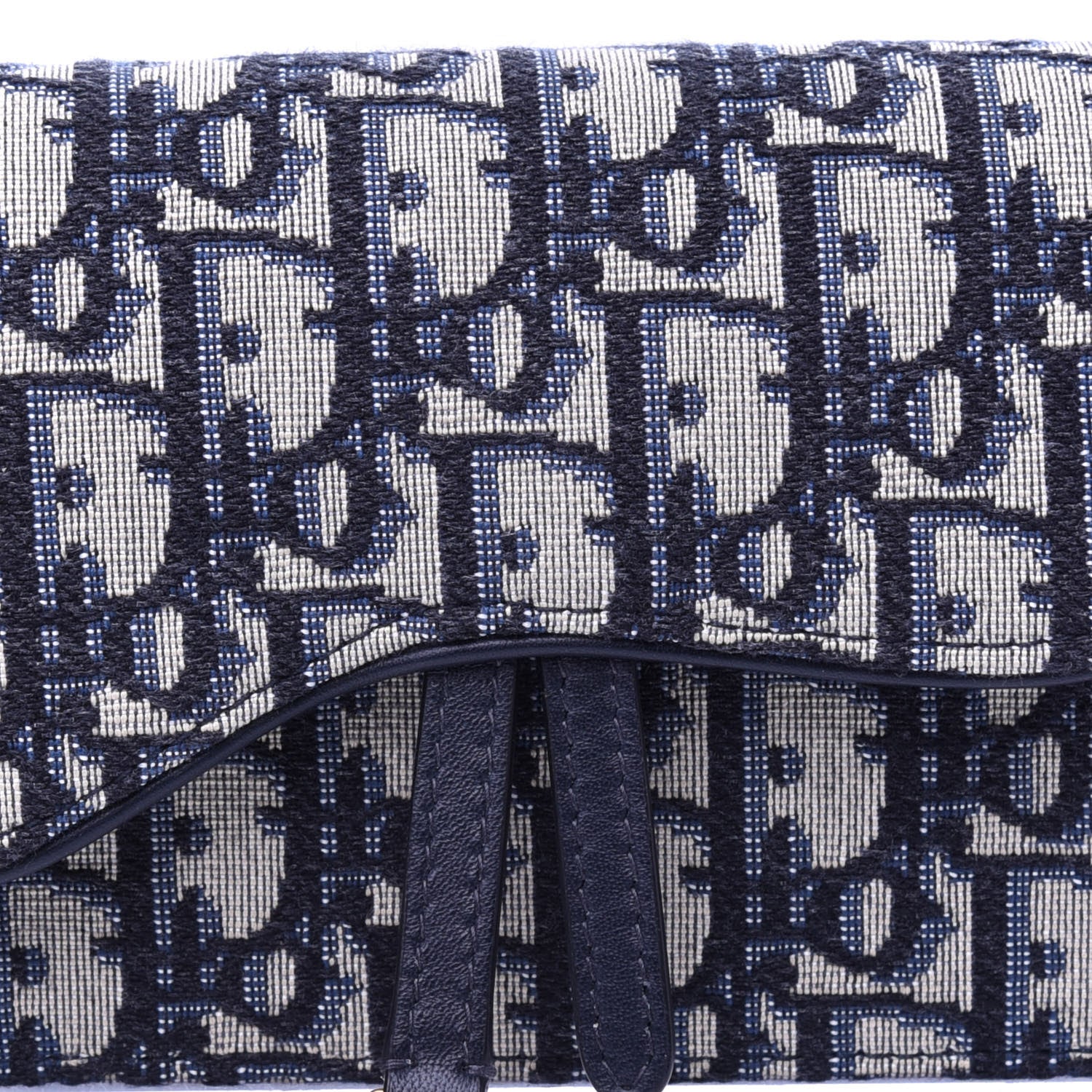 Christian Dior Oblique Saddle Belt Bag Blue 12 of 12