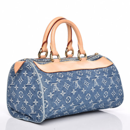 Louis Vuitton Monogram Denim Neo Speedy Blue 3 of 7