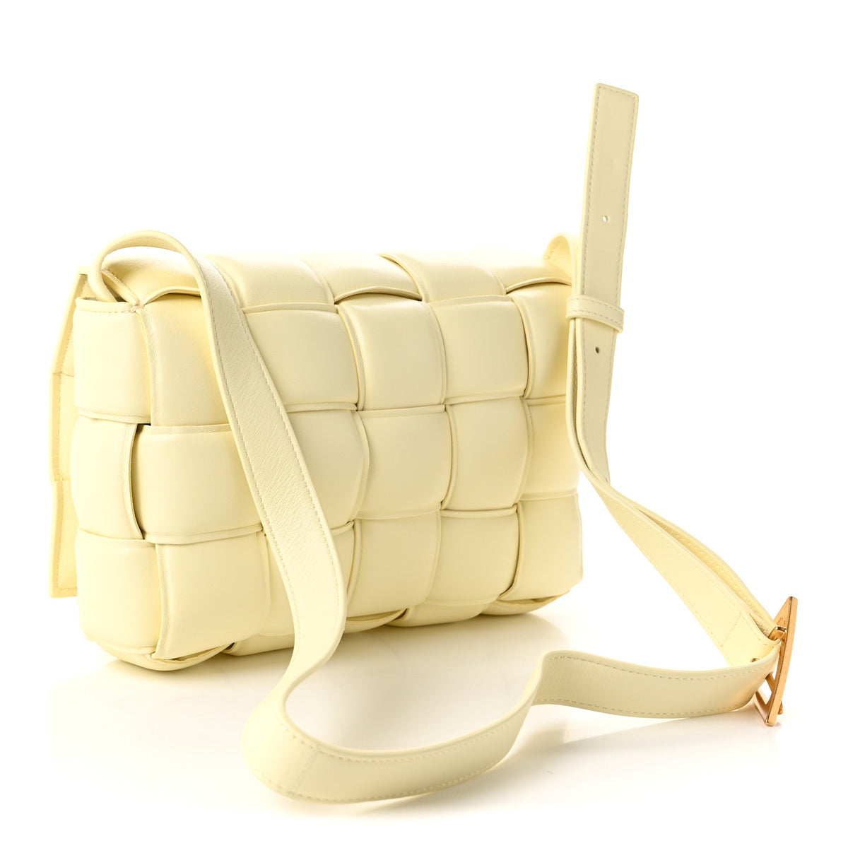 Nappa Maxi Intrecciato Padded Cassette Crossbody Bag Zest