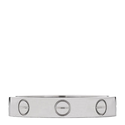 Cartier 18K White Gold 3.5mm LOVE Wedding Band Ring 54 7 1 of 4