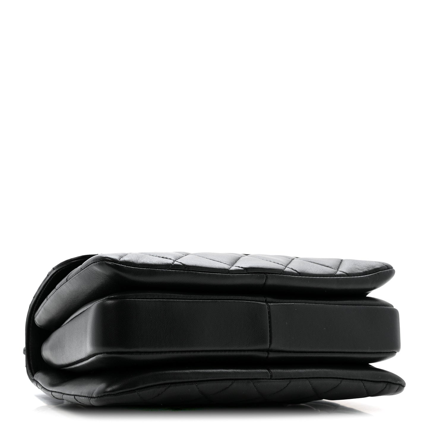 Lambskin Quilted Small Trendy CC Dual Handle Flap Bag Black