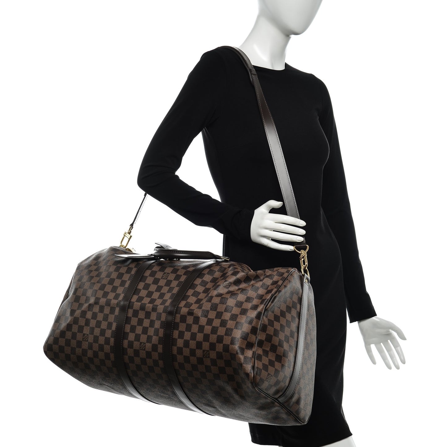 Damier Ebene Keepall Bandouliere 55