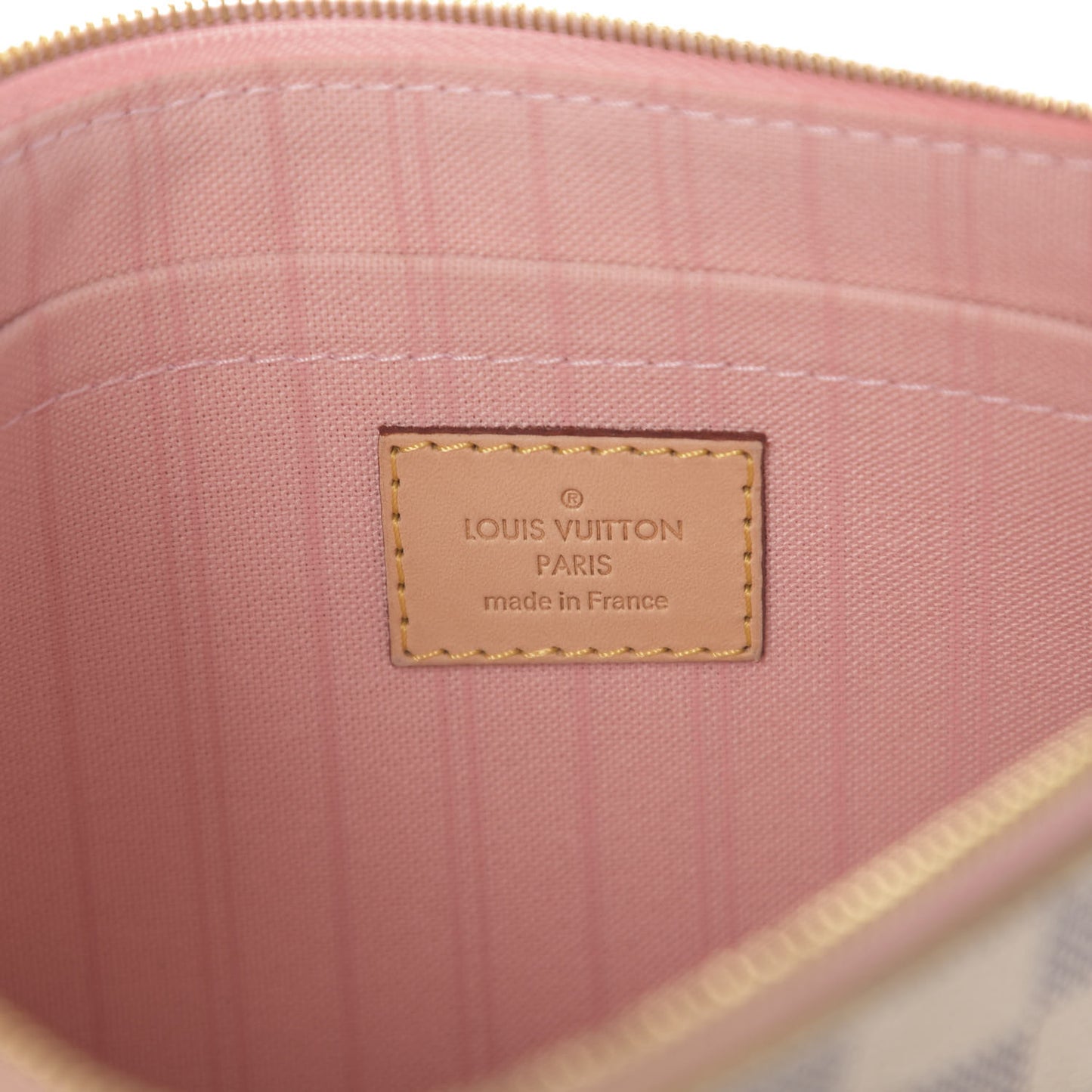 Damier Azur Neverfull MM GM Pochette Rose Ballerine