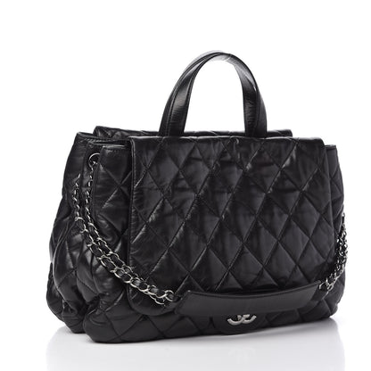Chanel Lambskin Quilted Chanel 3 Maxi Flap Bag Black 3 of 10