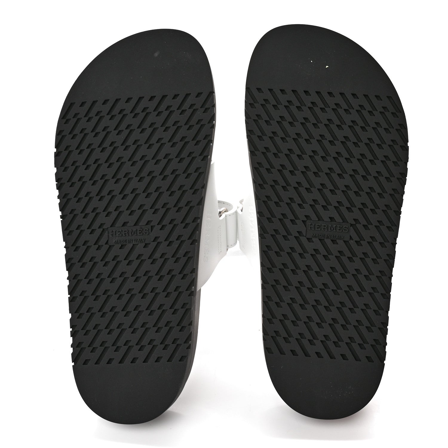 Hermes Calfskin Womens Chypre Sandals 36.5 White 5 of 9