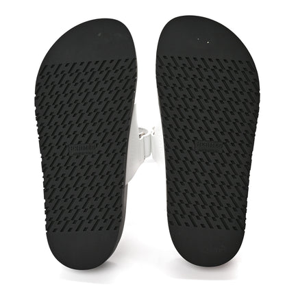 Hermes Calfskin Womens Chypre Sandals 36.5 White 5 of 9