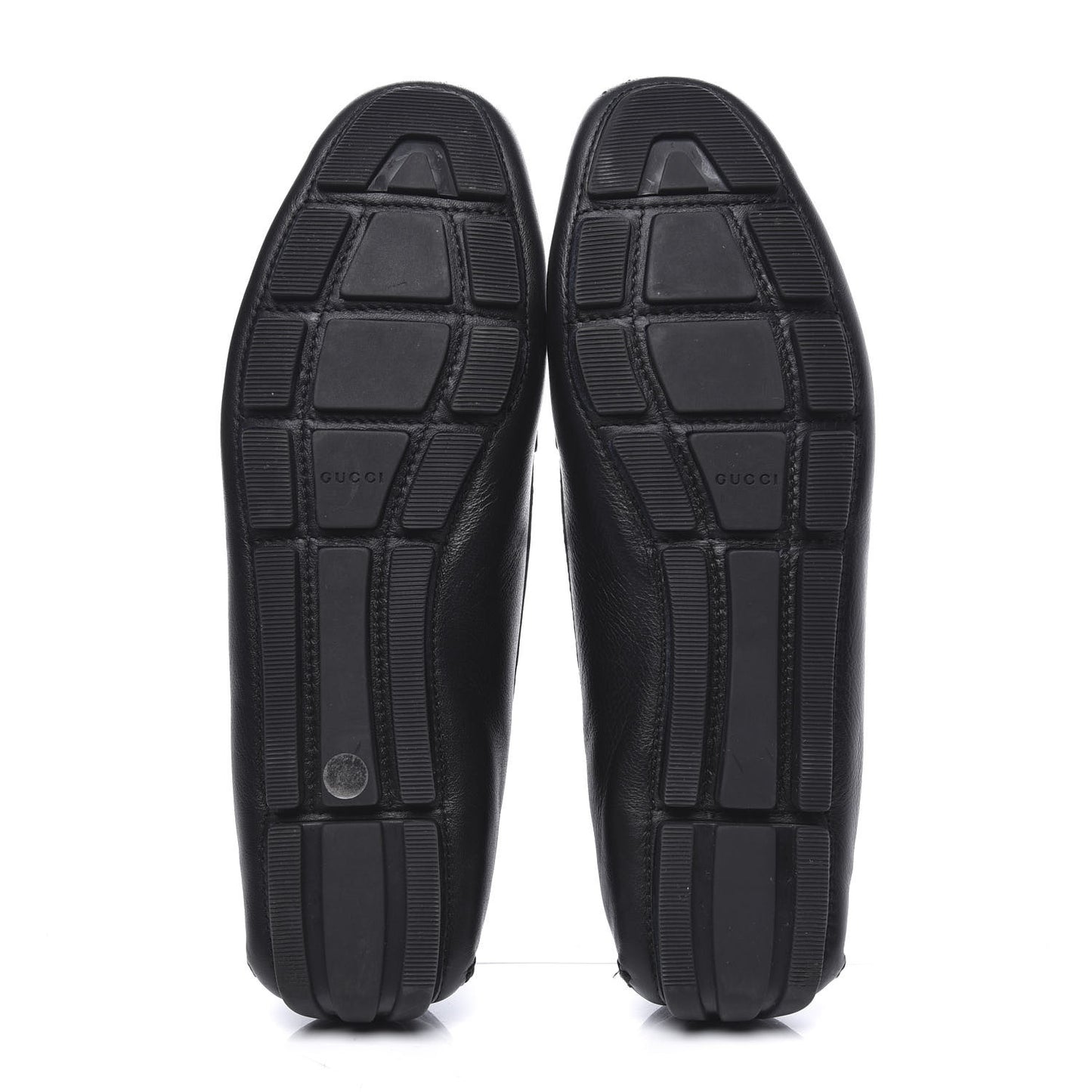 Calfskin Womens Driver Loafers 38 Black