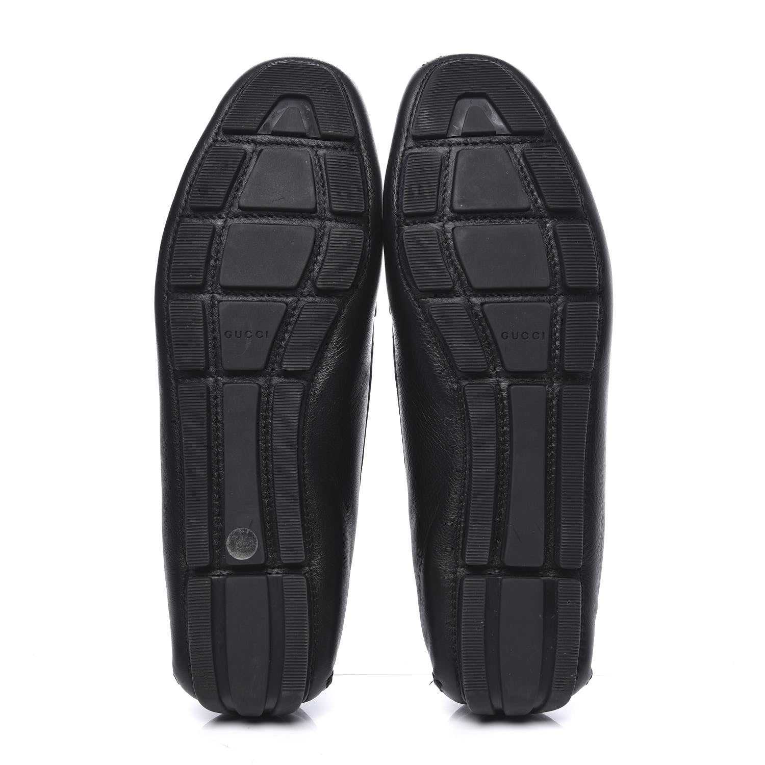 Gucci Calfskin Womens Driver Loafers 38 Black 5 of 10