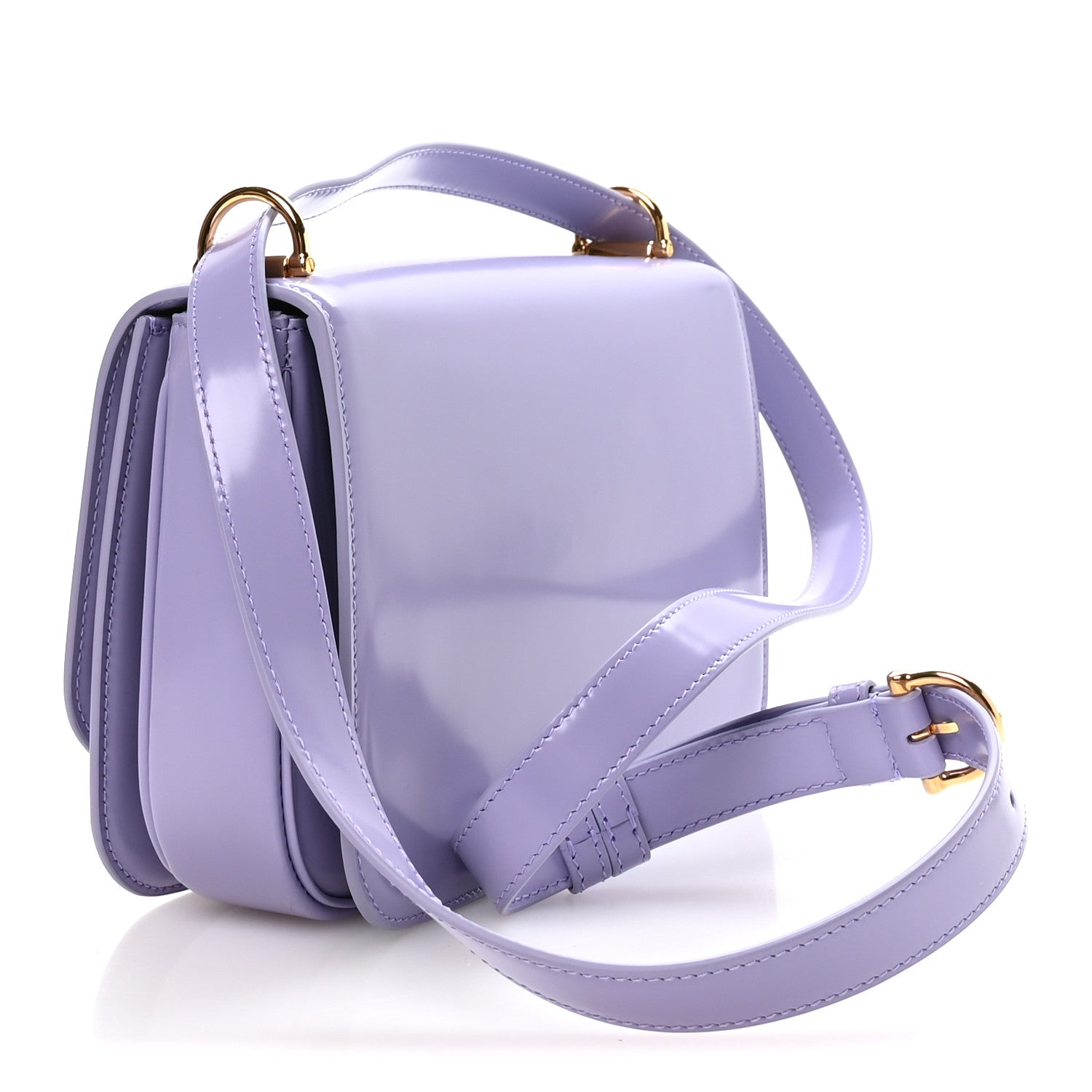 Gucci Patent Siena Small Shoulder Bag Lapis 3 of 10