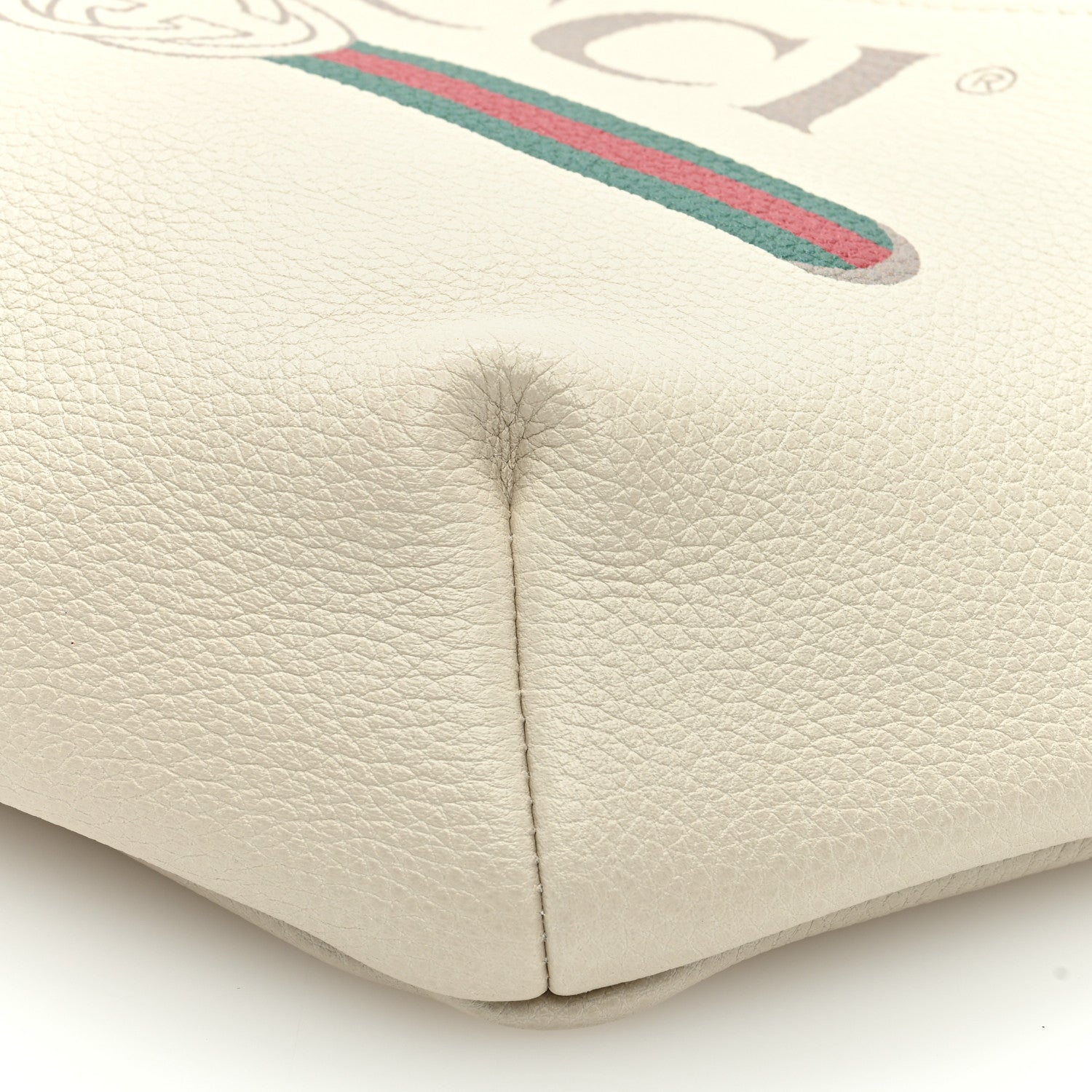 Gucci Grained Calfskin Small Logo Belt Bag White 9 of 9