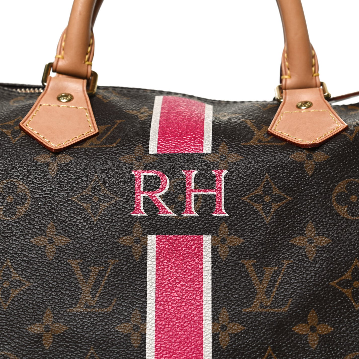 Monogram My LV Heritage Speedy 30 Fuchsia Ivory