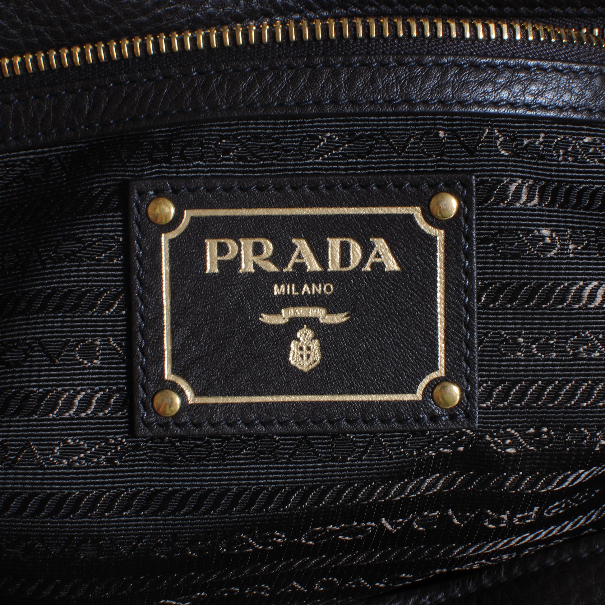 Prada Vitello Daino Tote Teak 6 of 11