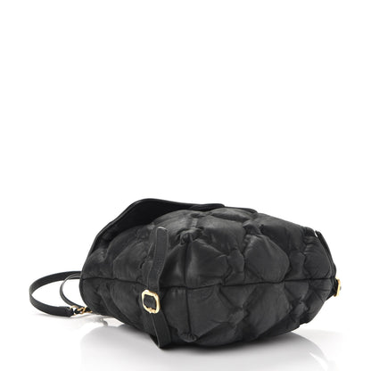 Chanel Iridescent Calfskin Quilted Chesterfield Backpack Black 4 of 11