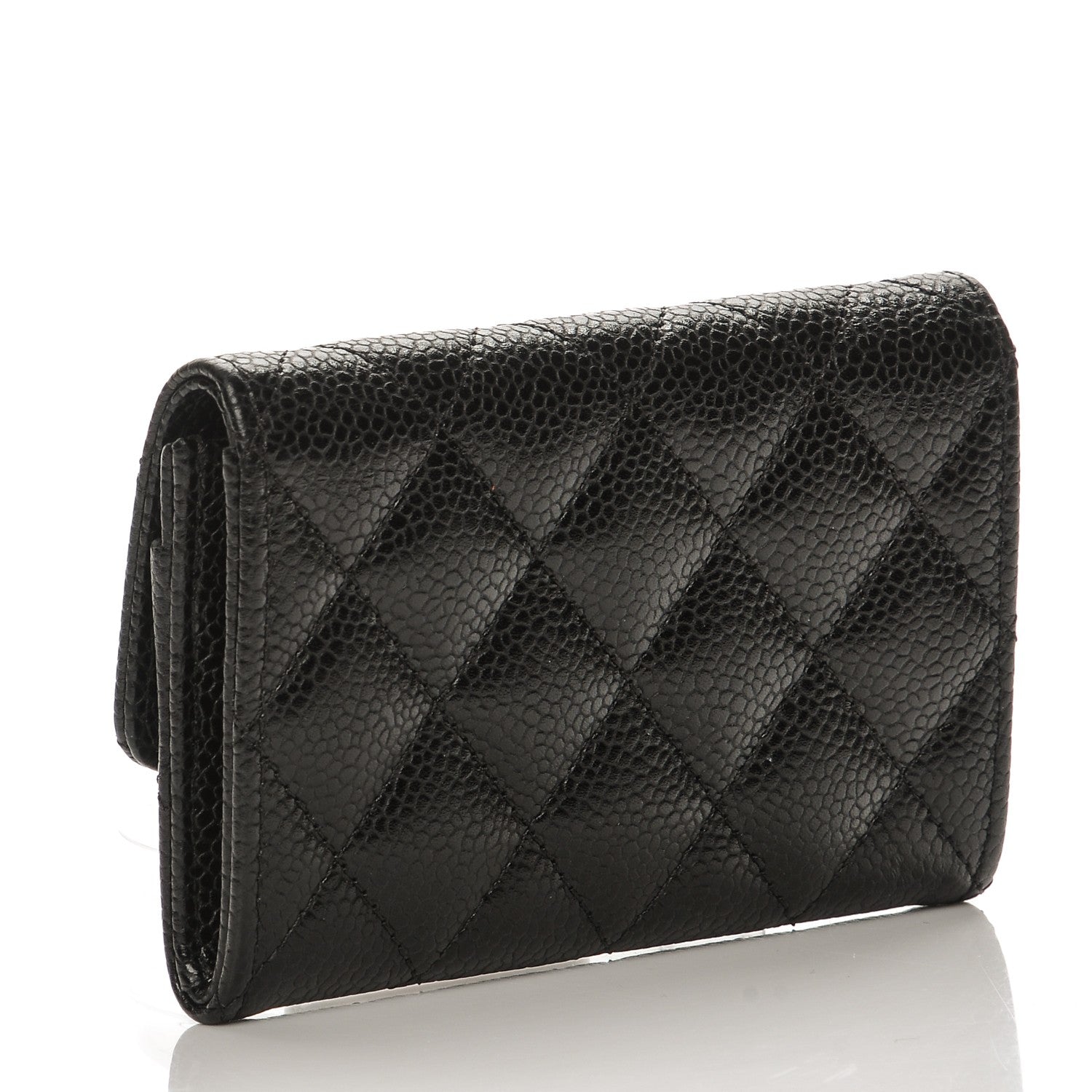 Chanel Caviar Quilted Flap Card Holder Black 3 of 9