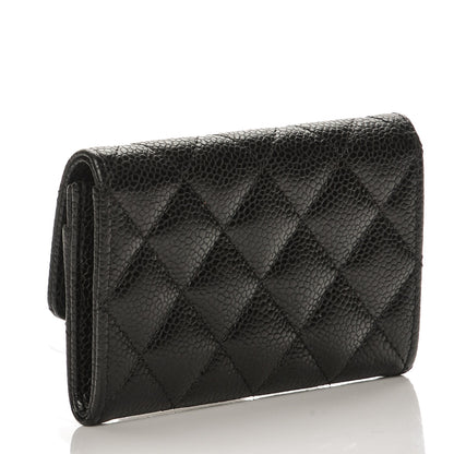 Chanel Caviar Quilted Flap Card Holder Black 3 of 9