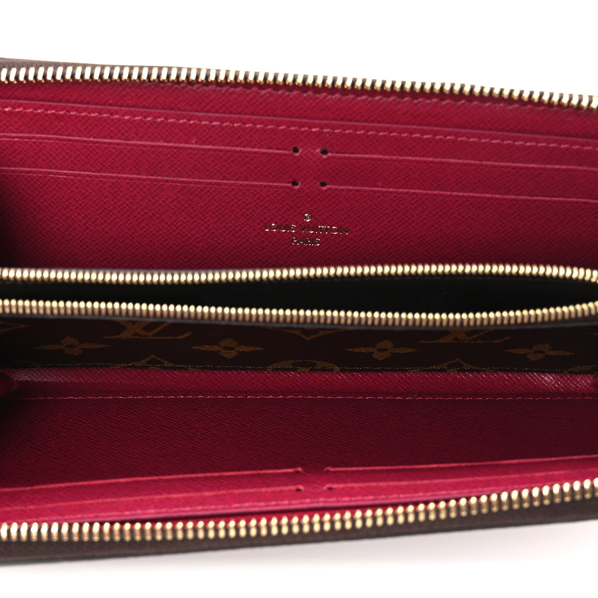 Monogram Clemence Wallet Fuchsia