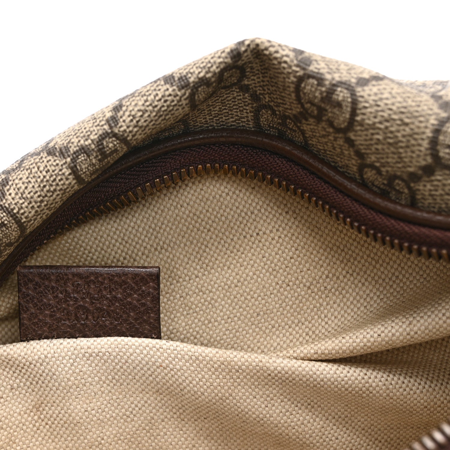 Gucci GG Supreme Monogram Courrier Belt Bag  Beige New Acero 7 of 11