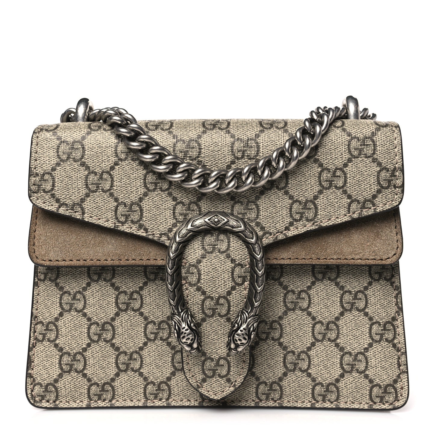 GG Supreme Monogram Mini Dionysus Shoulder Bag Taupe