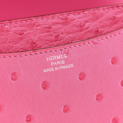 Hermes Ostrich Constance 18 Rose Tyrien 6 of 10