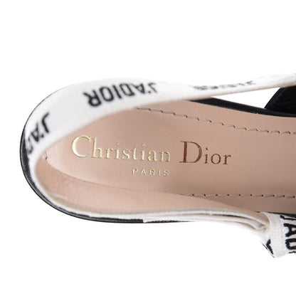 Christian Dior Lambskin Ribbon J'Adior Slingback 65mm Pumps 39.5 Black 5 of 11
