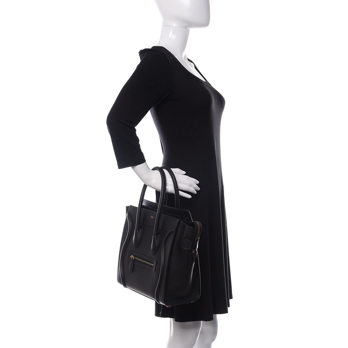 Smooth Calfskin Micro Luggage Black