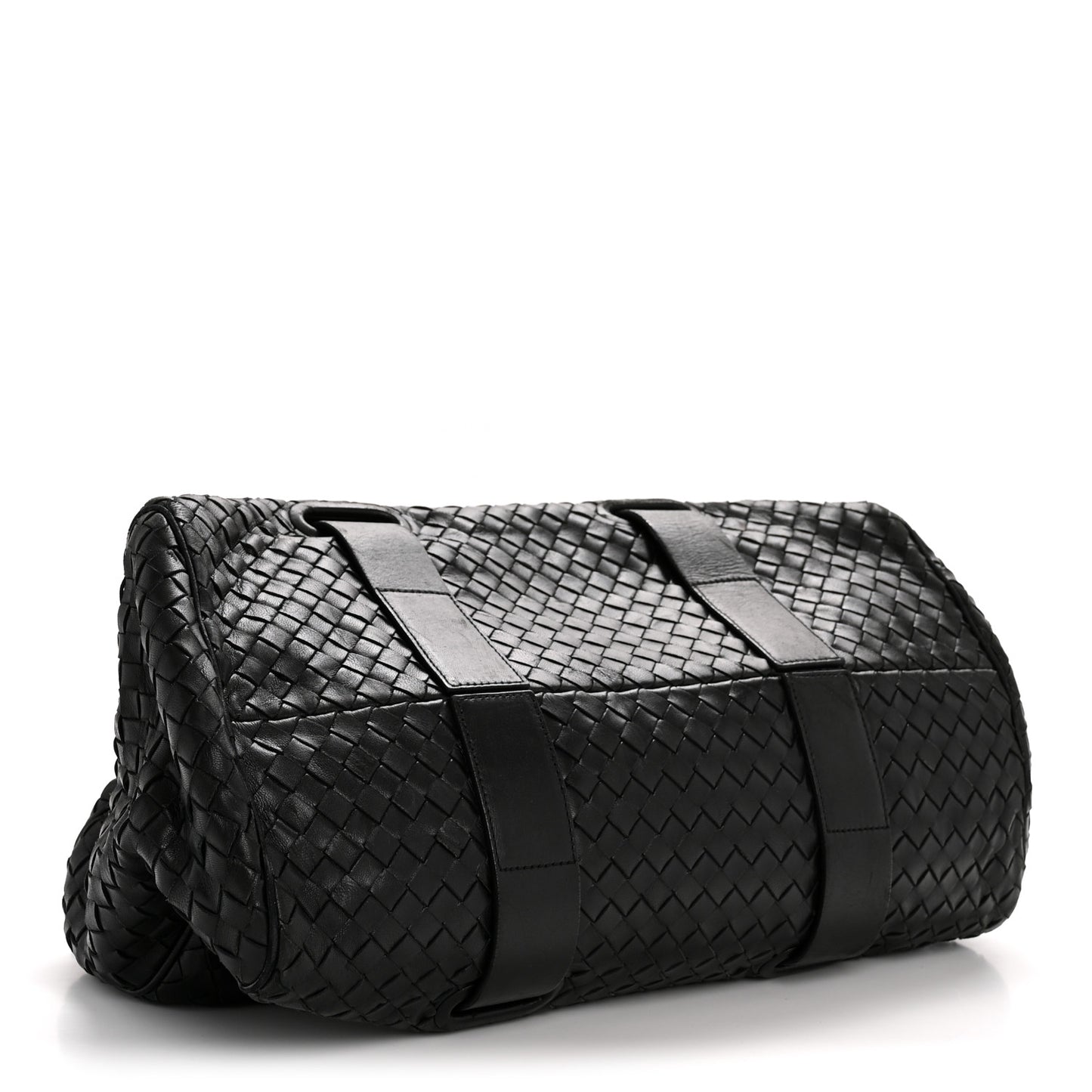 Nappa Intrecciato Satchel Black
