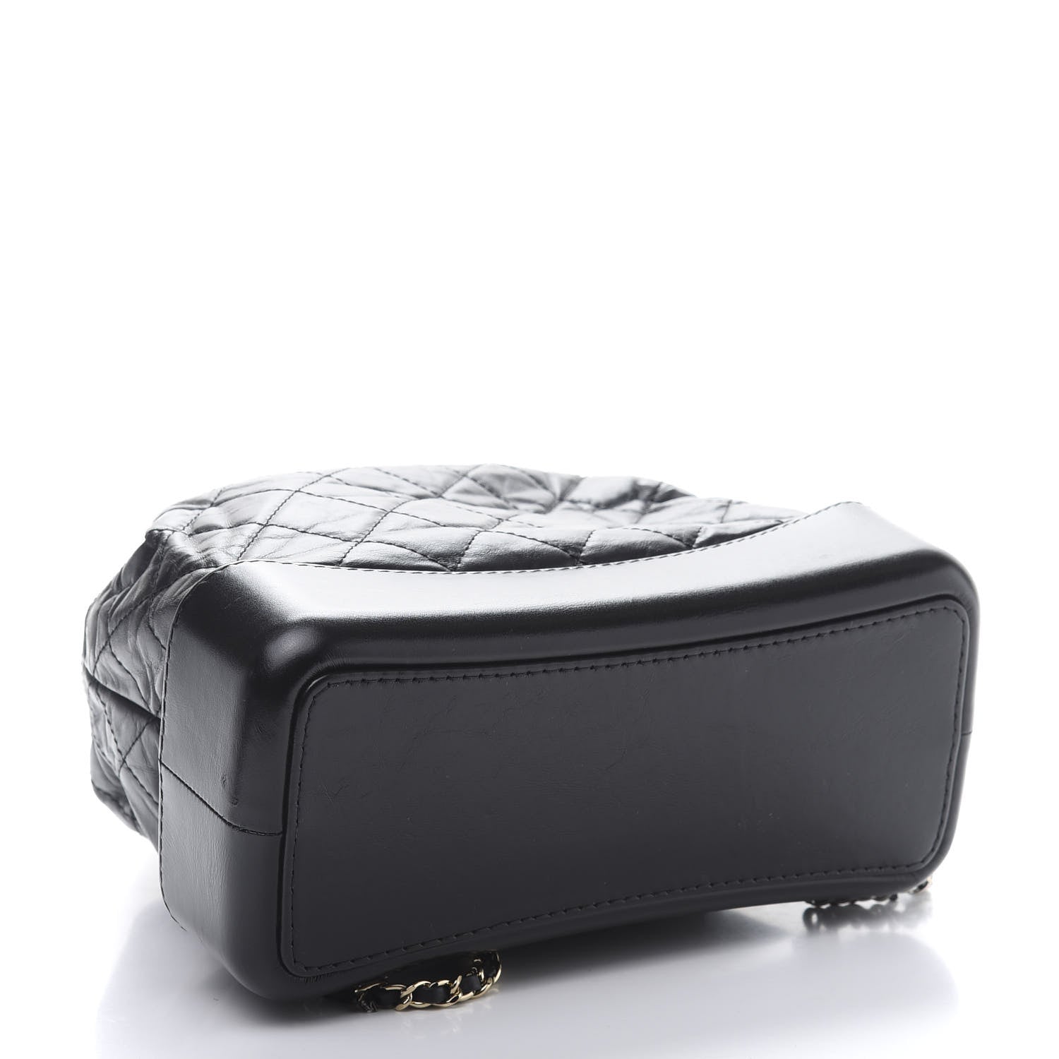 Chanel Aged Calfskin Quilted Gabrielle Backpack Black 3 of 9