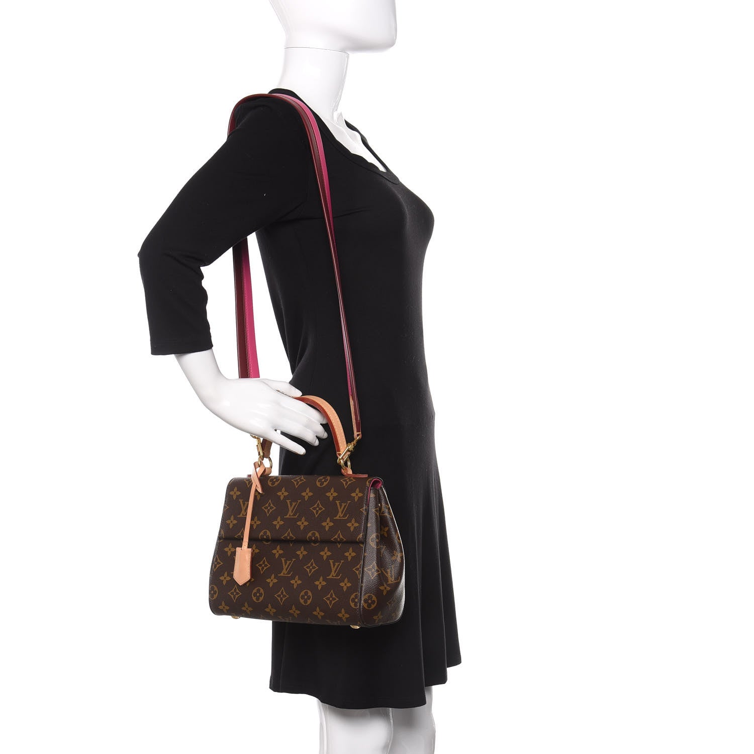 Louis Vuitton Monogram Cluny BB Bordeaux Fuchsia 2 of 10