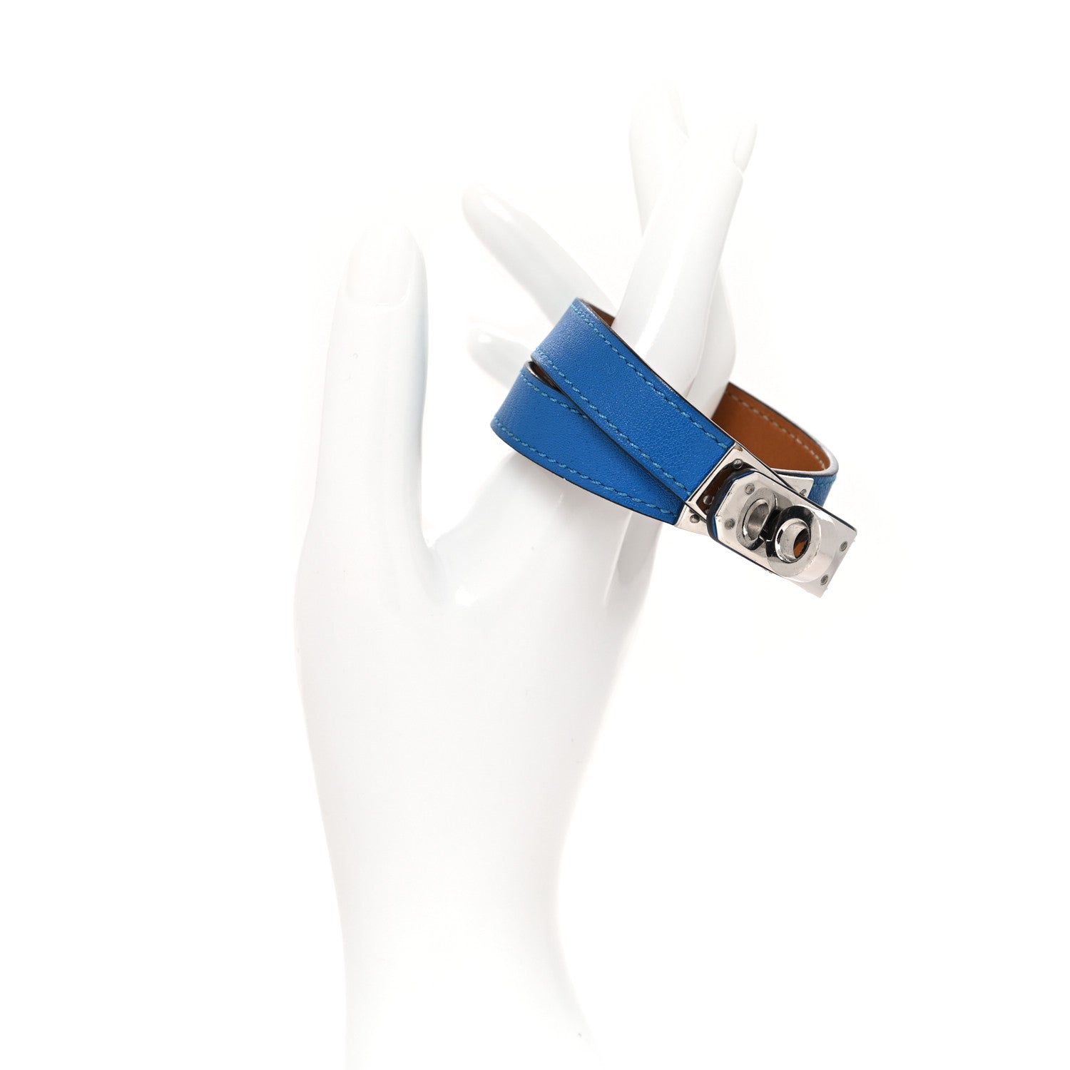 Hermes Swift Kelly Double Tour Bracelet M Mykonos 2 of 5