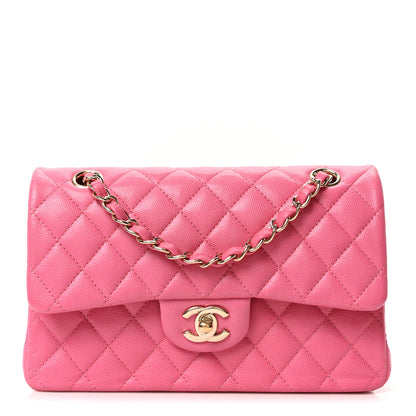 Chanel Caviar Quilted Small Double Flap Pink 1 of 10