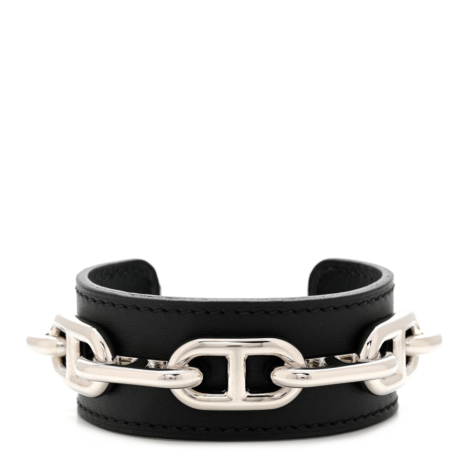 Hermes Chamonix Chaine D'Ancre Bracelet S Black 1 of 7