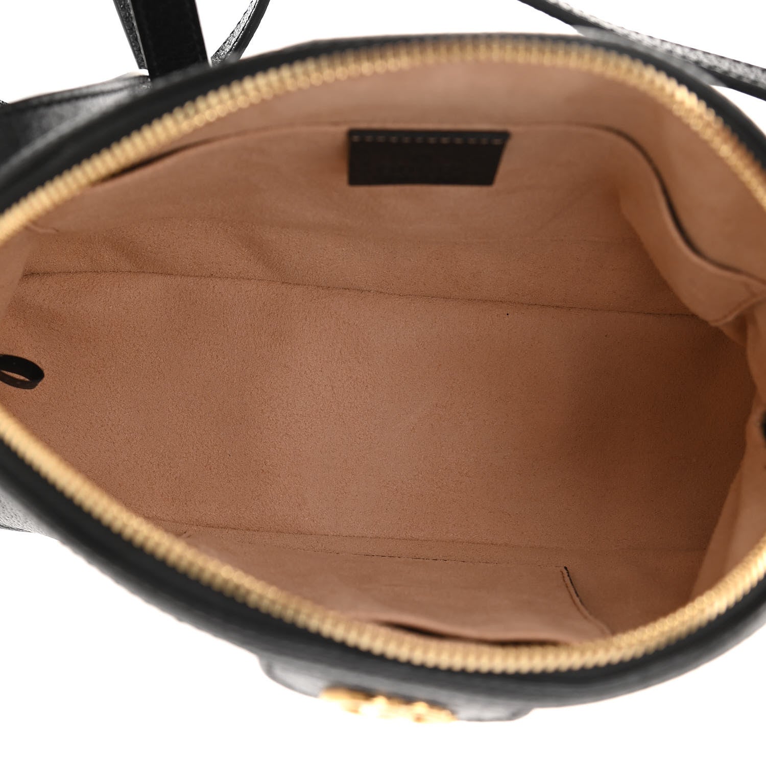 Gucci Calfskin GG Web Small Ophidia Dome Shoulder Bag Black 4 of 9